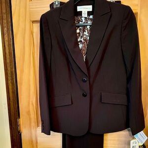 NWT Jones New York Paisley-Lined Jacket Suit